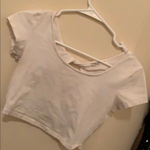 White crop top
